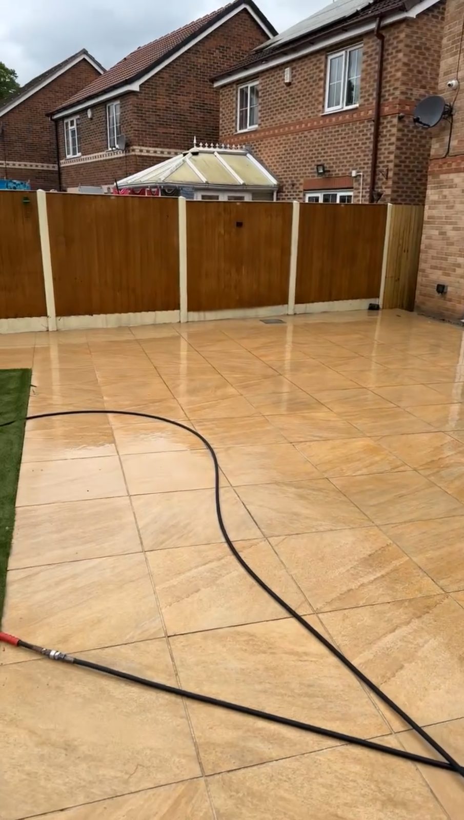 Patio Cleaning after cleaning