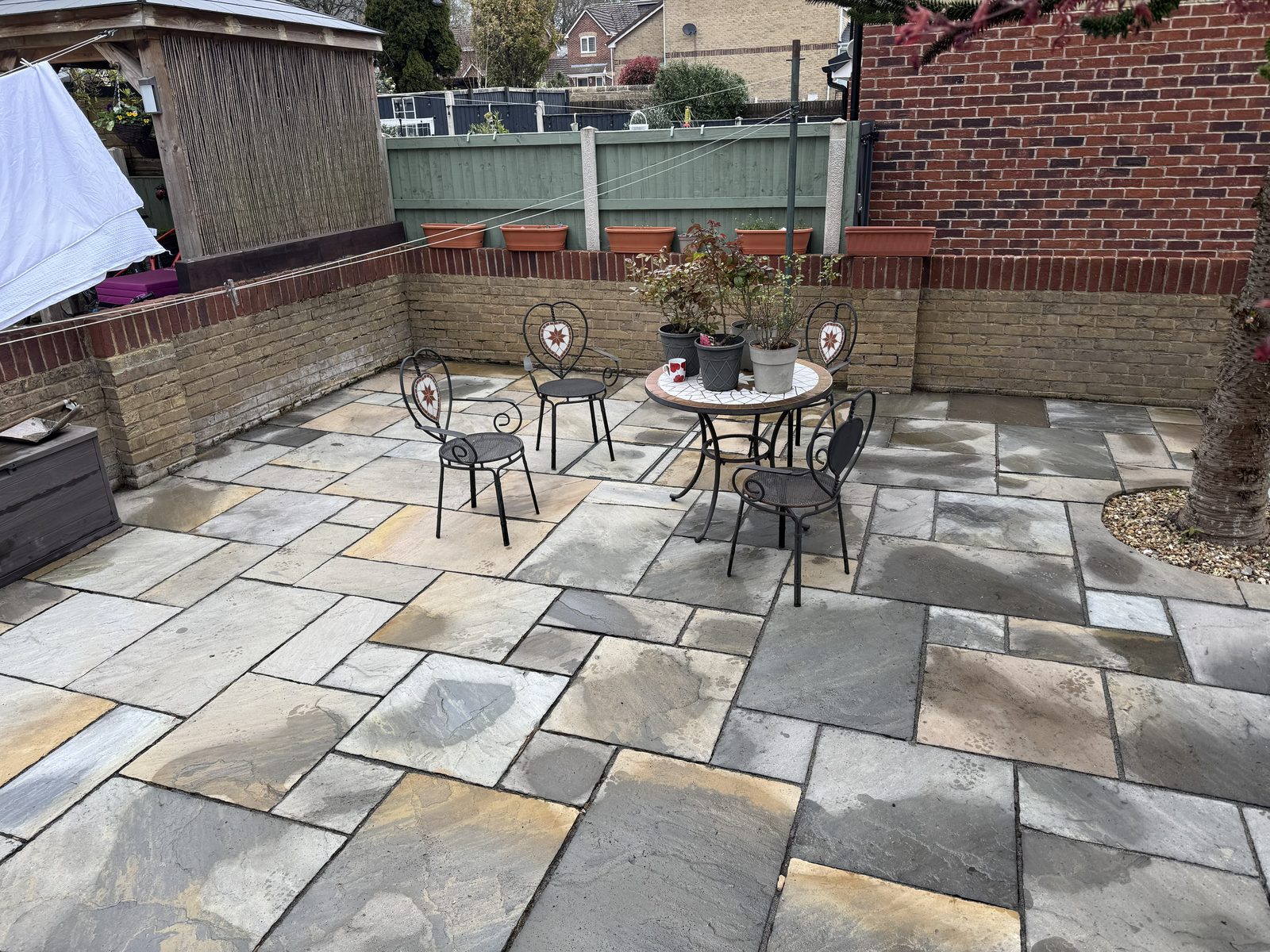 Block Paving Driveway after cleaning